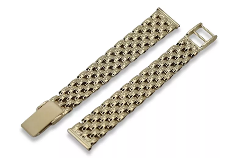 Yellow rose gold watch bracelet ★ russiangold.com ★ Gold 585 333 Low price