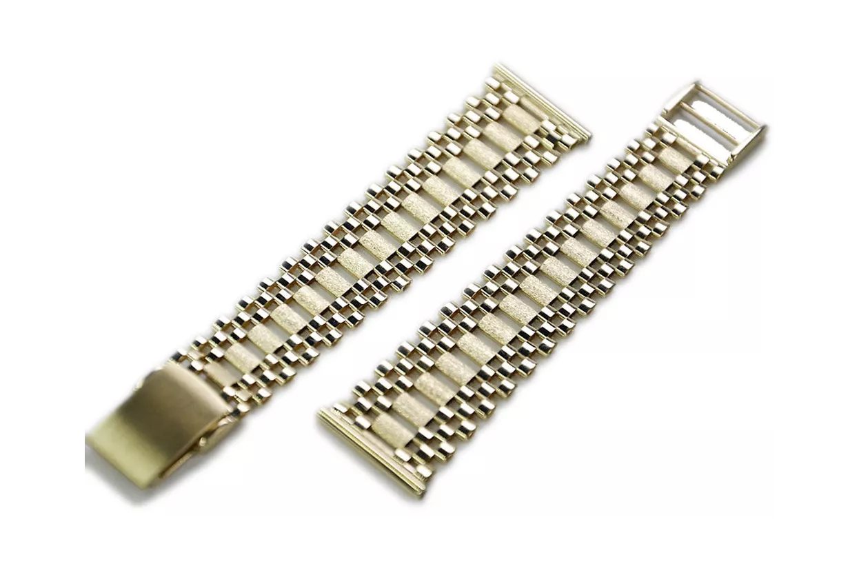 Yellow rose gold watch bracelet ★ russiangold.com ★ Gold 585 333 Low price