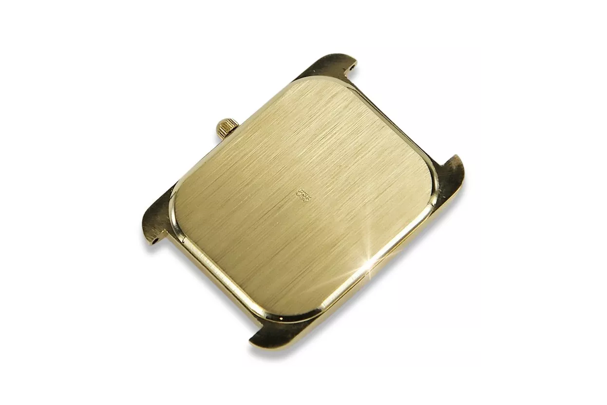 Gold men's watch Geneve ★ zlotychlopak.pl ★ Gold purity 585 333 Low Price!