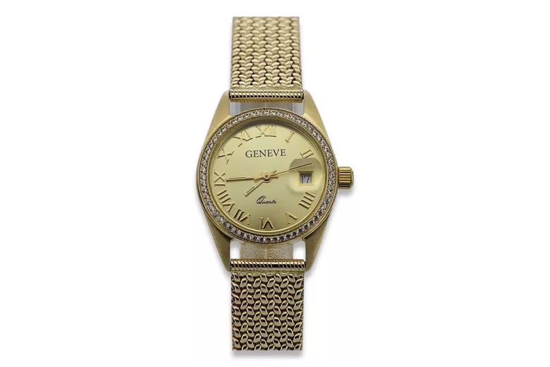 Montre Femme Or 14K, Italienne, Quartz