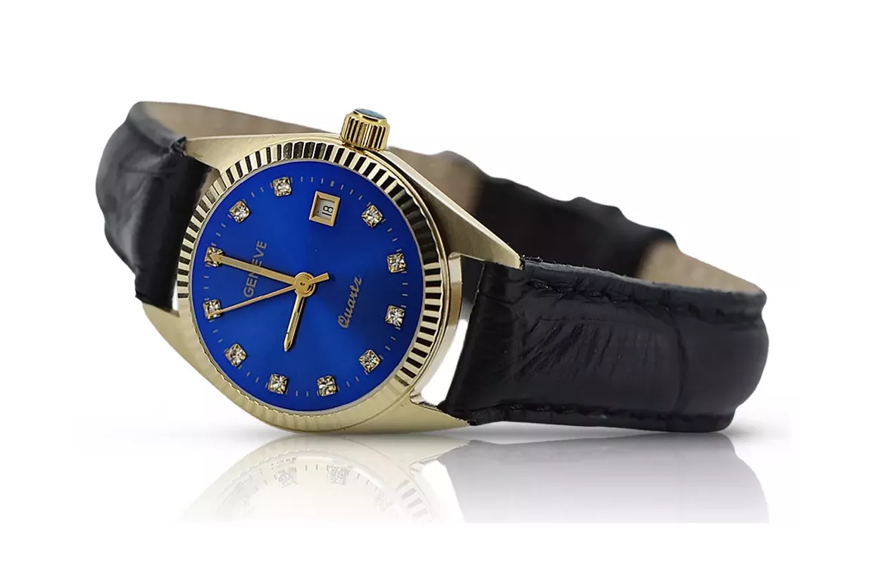 Reloj para hombres de oro Geneve ★ https://zlotychlopak.pl/es/ ★ Pureza de oro 585 333 Precio bajo!