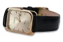 Gold men's watch Geneve ★ zlotychlopak.pl ★ Gold purity 585 333 Low Price!