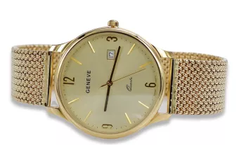 Ceas de Aur 14K pentru Bărbați, Italia, Carcasă 40mm, Quartz