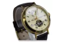 Italienische Gelbgold 14k 585 Herrenuhr mw065y