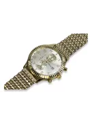 Italian Yellow 14k 585 gold men's watch Geneve mw007y&mbw013y