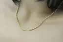 Chaîne Corde Singapour en or jaune 14 carats 585 italien cc074y