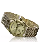 Gold men's watch Geneve ★ zlotychlopak.pl ★ Gold purity 585 333 Low Price!