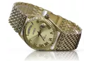 Gold men's watch Geneve ★ zlotychlopak.pl ★ Gold purity 585 333 Low Price!