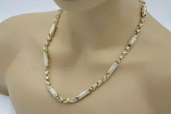 Серебряная 925 Бизантин Готическая цепь cc057s