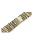 14K Gold Men's Watch Bracelet 20mm Italy