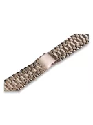 Bracelet montre homme en or rose 14K 20mm