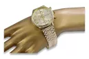 Goldene Herrenuhr Geneve ★ zlotychlopak.pl ★ Gold Reinheit 585 333 Niedriger Preis!