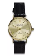 Gold men's watch Geneve ★ zlotychlopak.pl ★ Gold purity 585 333 Low Price!