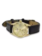 Gold men's watch Geneve ★ zlotychlopak.pl ★ Gold purity 585 333 Low Price!