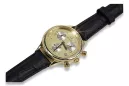 Gold men's watch Geneve ★ zlotychlopak.pl ★ Gold purity 585 333 Low Price!