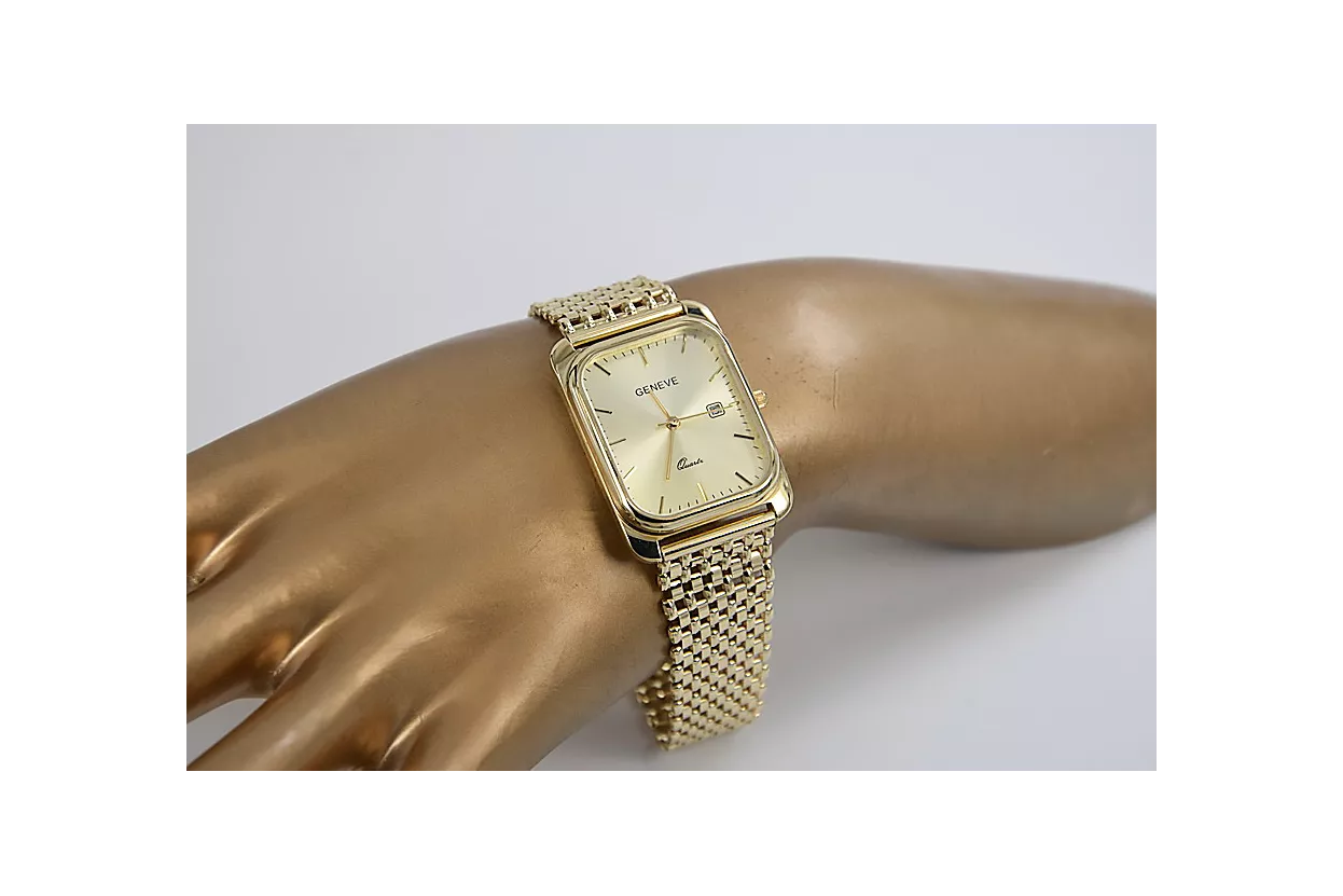 Italian galben 14k aur cruce catolică & Cartier lanț ctc023y&cc031y