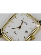 Gold men's watch Geneve ★ zlotychlopak.pl ★ Gold purity 585 333 Low Price!