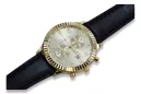 Gold men's watch Geneve ★ zlotychlopak.pl ★ Gold purity 585 333 Low Price!