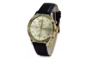 Gold men's watch Geneve ★ zlotychlopak.pl ★ Gold purity 585 333 Low Price!