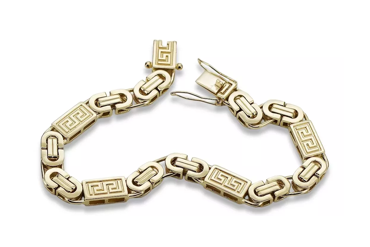 Bracelet grec byzantin en or jaune 14 carats 585 cb050y