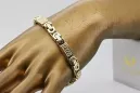 Yellow 14k 585 gold Bizantine greek bracelet cb050y