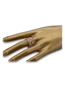 Rose russe rose 14k 585 or Vintage ring vrn003