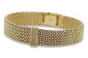 Lady Man 14k Gold Bracelet 585 Italian Watch Style coth003y&lbw003y