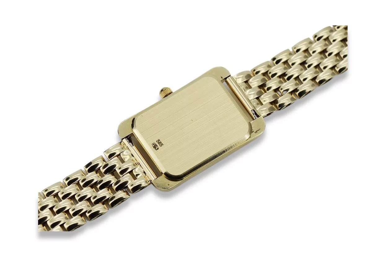 Gold men's watch Geneve ★ zlotychlopak.pl ★ Gold purity 585 333 Low Price!