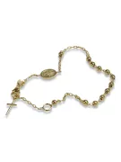 Pulsera★ rosario de oro rosa amarillo russiangold.com ★ Oro 585 333 Precio bajo