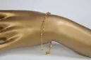 Gelb Roségold Rosenkranz Armband★ russiangold.com ★ Gold 585 333 Niedriger Preis