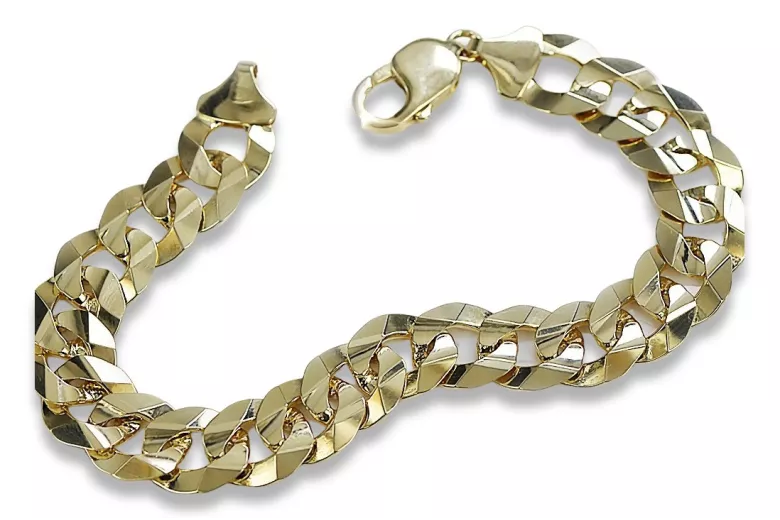 Yellow rose gold bracelet ★ russiangold.com ★ Gold 585 333 Low price