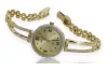 Yellow 14k gold lady round Geneve watch lw075ydy