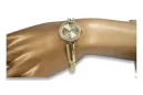 Yellow 14k gold lady round Geneve watch lw075ydy