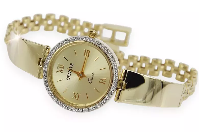 Gold ladies watch ★ zlotychlopak.pl ★ Gold purity 585 333 Low price!