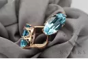 Original Vintage 14K Rose Gold Aquamarine Ring Estilo vintage vec021r