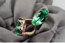 Estilo vintage Anillo Esmeralda Original Vintage 14K Rose Gold vec021r