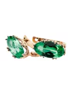 Style vintage Ring Emerald Original Vintage 14K Rose or vec021r