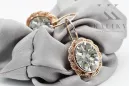 Zircon Original Jahrgang 14K Rose Gold Ring Vintage Stil vec007r