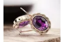 Amethyst Original Vintage 14K Rose Gold Ring Vintage Jewlery vec007r