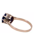 Original Vintage 14K Rose Gold Sapphire Ring Vintage Jewlery vrc366r