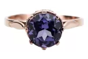 Russe rose soviétique 14k 585 or Alexandrite Ruby Emerald Sapphire Zircon ring vrc189