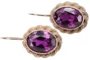 Amethyst Original 14K Rose Gold Ohrringe Vintage Jewlery vec007r