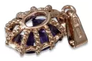 Alexandrite оригінальний Vintage 14K рожевий золото кулон Vintage ремесла vpc008r