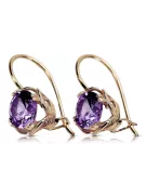 Alexandrite Original Vintage 14K Rose Boucles d'oreilles Vintage vec029r