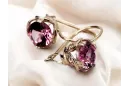 Ruby Original Vintage 14K Rose Oro Pendientes vec029r