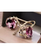 Ruby Original Vintage-Ohrringe aus 14 Karat Roségold vec029r