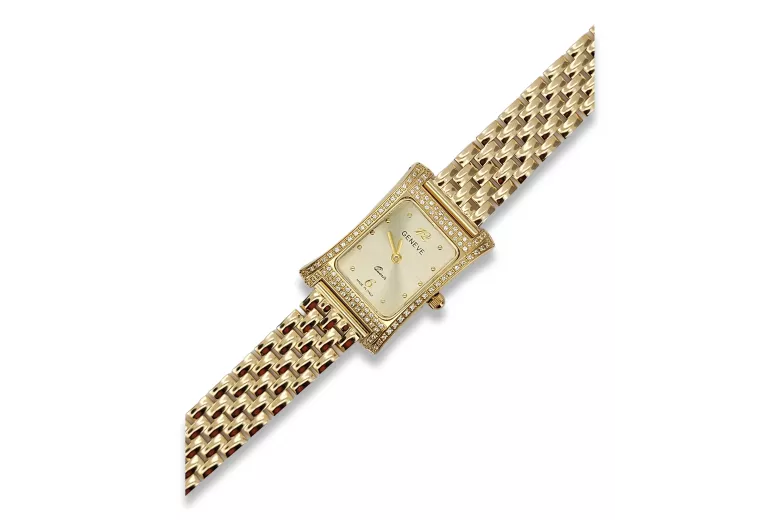 Reloj para hombres de oro Geneve ★ https://zlotychlopak.pl/es/ ★ Pureza de oro 585 333 Precio bajo!