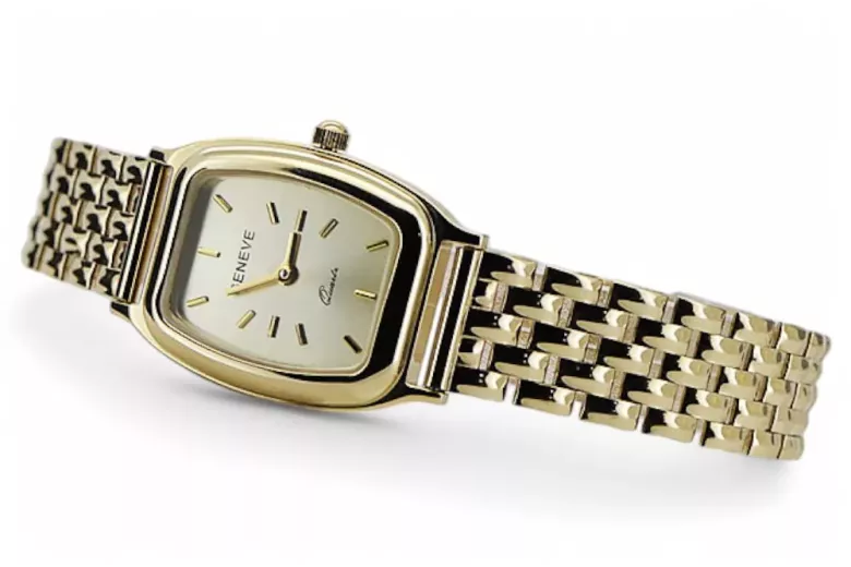 Gold men's watch Geneve ★ zlotychlopak.pl ★ Gold purity 585 333 Low Price!