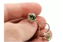 Original Vintage 14 K Roségold Gelb Peridot Ohrringe Vintage Stil vec029r