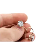 Сережки Vintage style Zircon Original Vintage 14K Rose Gold vec029r